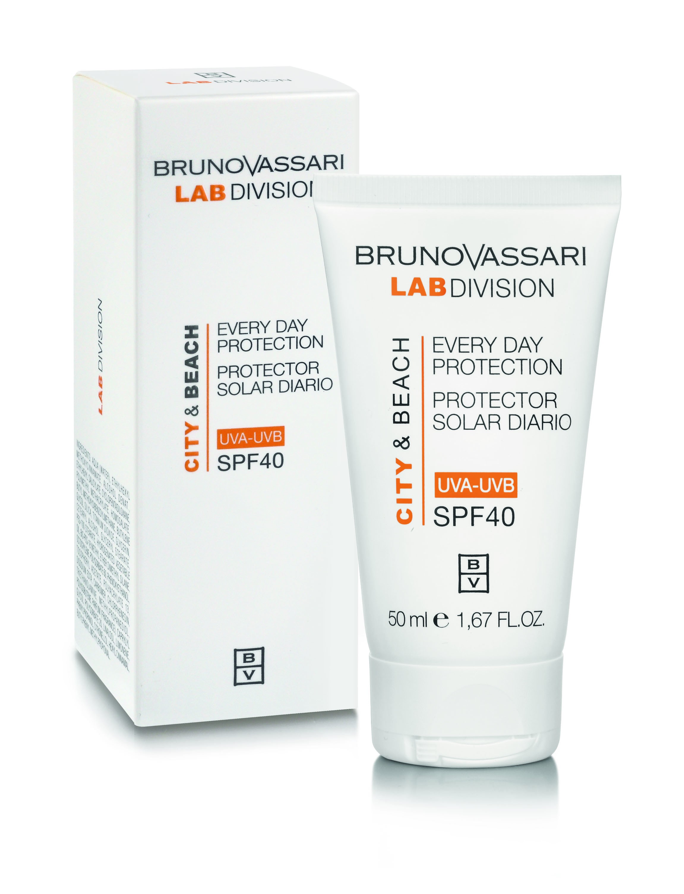 Crema de Protectie Solara FPS40 50ml - City & Beach Everyday Protection SPF40-Bruno Vassari